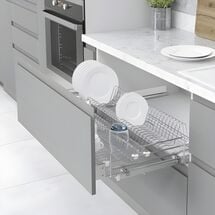 Сушка выдвижная 900 мм (860-880x520x185) на тандемах Blum, хром Starax, Цвет: Хром, Ширина модуля, мм: 900