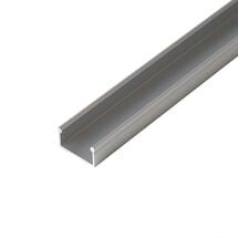 Профиль для LED-ленты, НАКЛАДНОЙ, L = 3м, алюминий, анодированное серебро, Сторона крепления: Накладной, Цвет: Серебро, Длина, мм: 3000