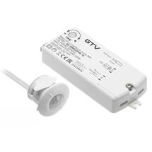 Вимикач GTV сенсорний на рух PIR 230V макс 250W, кабель 2м, Білий