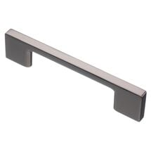 Ручка мебельная GTV UZ 819 черный хром C-096мм L-128мм, Цвет: Хром-Черный, Межц. расстояние: 96