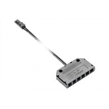 Конектор GTV LED-розпр. 6 гнізда, кабель 2м, роз'єм Mini AMP LZ-AKZ612-10N