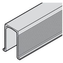 Hafele SLIDO CLASSIC 40-120 P Шина низ, L=1000мм, пластик черный (для межкомн. дверей), Длина, мм: 1000