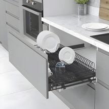 Сушка выдвижная 900 мм (860-880x520x185) на тандемах Blum, антрацит Starax, Цвет: Антрацит, Ширина модуля, мм: 900