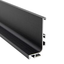Профиль GOLA горизонтальный с пазом для LED Ferro Fiori, L=4100 мм, type L, черный браш, Цвет: Черный браш