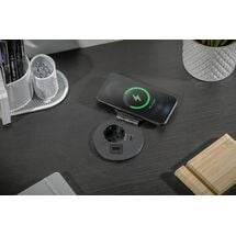 Удлинитель CHARGER PLUS, 1xschuko, USB A+C, (сменные USB-A, HDMI, RJ45) 1,5 м черный Беспроводная зарядка, Цвет: Черный