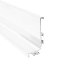 Профіль GOLA горизонтальний з пазом для LED Ferro Fiori, L=4100 мм, type L, Білий, Колір: Білий