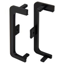 Комплект открытых заглушек Ferro Fiori для профилей GOLA с LED type C, Черный, Цвет: Черный