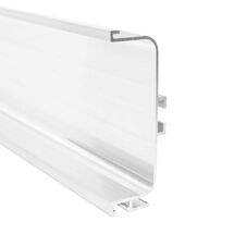 Профиль GOLA горизонтальный с пазом для LED Ferro Fiori, L = 4100 мм, type C, Белый, Цвет: Белый