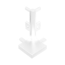 Угол 90 наружный для профилей GOLA с LED Ferro Fiori, type L, Белый, Цвет: Белый