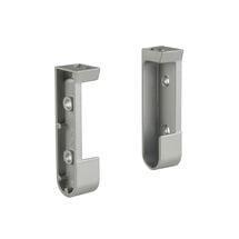Держатель для трубы 30х15 Ferro Fiori M 11010.77 комплект правый+левый, алюминий, Цвет: Алюминий
