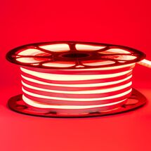 Неоновая лента светодиодная красная 12V 6х12 AVT-smd2835 120LED/м 11 Вт/м IP65, Цвет свечения: Красный