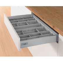 Основа для організації OrgaTray 590 W=500 L=470 срібло (розділювачі йдуть окремо), Зовнішній розмір секції, мм: 500, Колір: Срібло