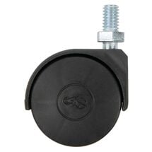 Ролик пластиковий HTS 405 з гвинтом М8, Ø 40 мм, max 20 кг, чорний
