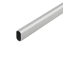 Труба овальная Ferro Fiori M 11090 30х15, L=3000 мм, матовый алюминий, Цвет: Алюминий матовый, Ширина модуля, мм: 15