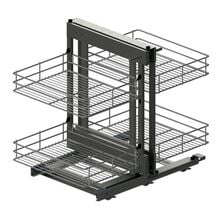 Магический угол Maxima Classic Corner Comfort 1200, левый, графит, Сторона крепления: Левая, Наружный размер секции, мм: 1200, Цвет: Графит