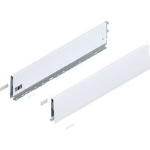 Боковина MERIVOBOX, высота K (129 мм), NL=600 мм, правая+левая, SW-M (белый шелк), Сторона крепления: Левая+Правая, Цвет: Белый, Длина, мм: 600, Системная высота: К