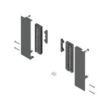MERIVOBOX крепление передней панели для внутреннего высокого ящика с BOXCAP и BOXCOVER, высота E, правое+левое, OG-M (орион серый)