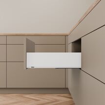 Комплект MERIVOBOX, NL=300 мм, высота K, BLUMOTION, SW-M (белый шелк)