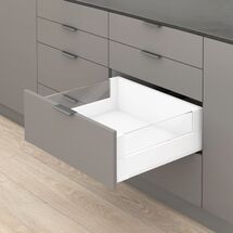 Комплект MERIVOBOX, NL=600 мм, высота Е с Boxcover, BLUMOTION, SW-M (белый шелк)