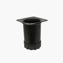 Ножка мебельная Bravo Barrel Ø51 черный, 60 мм, Цвет: Черный, Высота, мм: 60
