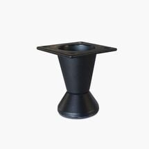 Ножка мебельная Bravo Cone 50, черный, Цвет: Черный, Высота, мм: 50