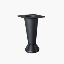 Ножка мебельная Bravo Cone 80, черный, Цвет: Черный, Высота, мм: 80
