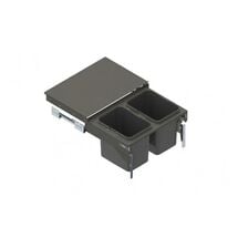 Мусорное ведро SEGREGO-600 Графит HM=440 (2х20л) L-400 (403), Rejs, Наружный размер секции, мм: 600, Цвет: Графит, Внутренний объем: 2х20л