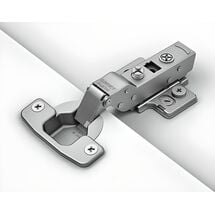 Петля полунакладная c доводчиком Samet Master Soft Close 9MM 45AX NI, Вид петли: Полунакладная