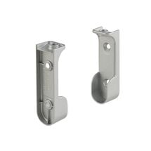 Держатели для трубы 30х15 Ferro Fiori M 11010.65 правый+левый, алюминий, Цвет: Алюминий