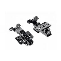 Петля GTV SilentoPro 3D Black для алюминиевых рамок Полунакладная Гидравлическая + оп. планка Н=0 clip-on, Вид петли: Полунакладная, Цвет: Черный