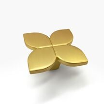 Ручка Bravo Petal, золото браш, Цвет: Золото браш, Межц. расстояние: Точка