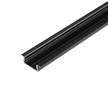 Профіль для LED-стрічки, ВРІЗНИЙ LPV-7B, анодований чорний L = 2м, Сторона крепления: Врезной, Цвет: Черный, Длина, мм: 2000