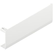 Заглушка на силовой механизм для AVENTOS HF/HS/HL top, гладкая, правая, белый шелк, Сторона крепления: Правая, Цвет: Шелковый белый