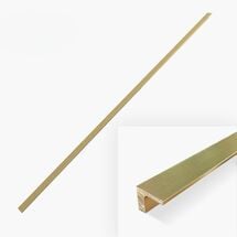 Ручка Bravo Long B 1200 мм, брашированное золото, Цвет: Золото браш, Межц. расстояние: 1152