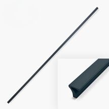 Ручка Bravo Long J 1200 мм, графит, Цвет: Графит, Ширина, мм: 19, Межц. расстояние: 1152