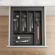 Лоток для столових приборів REJS MAX Графіт 450 мм, Зовнішній розмір секції, мм: 450, Колір: Графіт