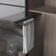 Брючница выдвижная боковое крепление 215x500x90, Антрацит, S-6539-A Starax, Тип модели: Классическая, Наружный размер секции, мм: 600, Цвет: Антрацит