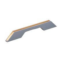 Ручка профильная DL 9355/128 GR/ChSl Графит/Золото Рифлённое ДС, Цвет: Графит/Золото Рифлённое, Межц. расстояние: 128