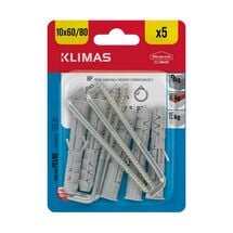 Расширительный дюбель с прямым крючком Wkret-Met 10x60 BP, 5 шт., Длина, мм: 50, Диаметр, мм: 10
