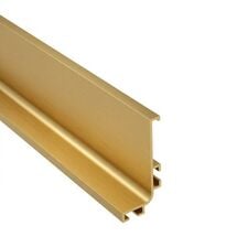 Профиль L GOLA type L для фасадов без ручек алюминий, золото мат, L-4200 мм, Linken System, Цвет: Золото матовое