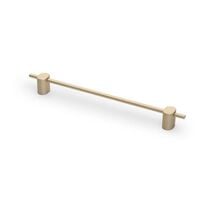 Мебельная ручка STRAW, Золото светлое браш С-192мм L-236мм, Цвет: Золото светлый браш, Межц. расстояние: 192