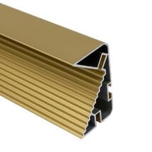 Профиль GOLA горизонтальный LED Ferro Fiori, L=4100 мм, тип L/С, золото анод, Цвет: Золото анод, Длина, мм: 4100