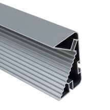 Профиль GOLA горизонтальный LED Ferro Fiori, L=4100 мм, тип L/С, алюминий, Цвет: Алюминий, Длина, мм: 4100