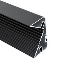 Профиль GOLA горизонтальный LED Ferro Fiori, L=4100 мм, тип L/С, чёрный, Цвет: Черный, Длина, мм: 4100