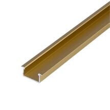 Профиль для LED-ленты, ВРЕЗНОЙ, L = 3м, алюминий, анодированное золото, Сторона крепления: Врезной, Цвет: Золото анод, Длина, мм: 3000
