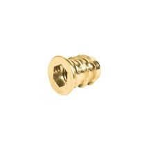 Муфта для ввинчивания M8 14x17 мм SW8, из желтой хромированной стали, Hafele, Длина, мм: 15, Диаметр, мм: 8