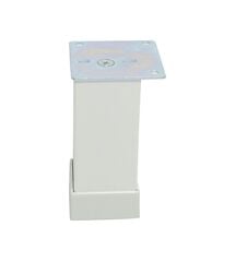 Ножка регулируемая DG 123 Kare Duz 4*4*10см Белая, Колір: Белый, Висота, мм: 100