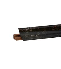 Плинтус для столешницы узкий LB23 Korner Мрамор Марквина Черный 6094 (акс. 619) 3 метра, Цвет Бортика: Мрамор Марквина Черный