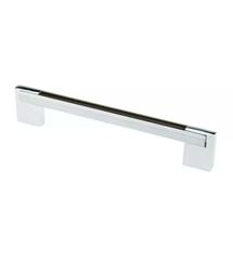 Ручка D-450/192 G2/Wood WD хром/венге темный ДС, Колір: Хром/Тёмное дерево, Межц. расстояние: 192