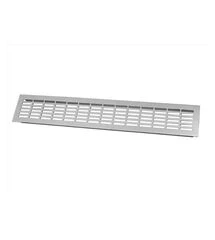 Решетка вентиляционная L=480 (80), inox, Колір: Инокс, Длина, мм: 480, Висота, мм: 80